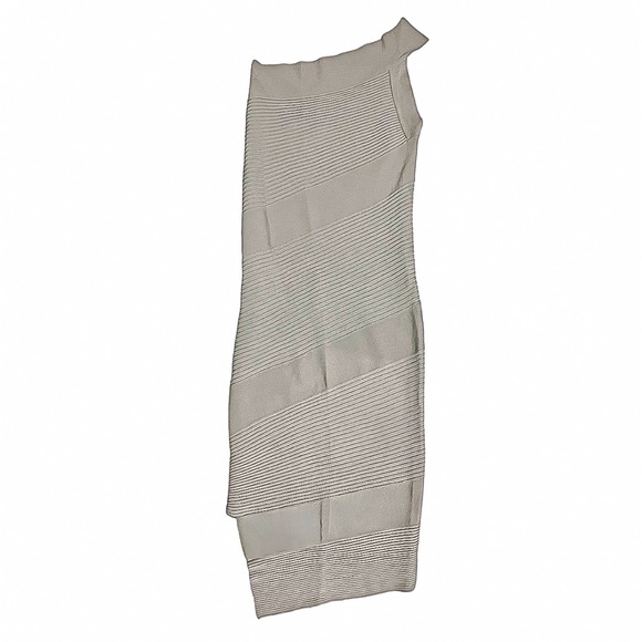She’sSo Made in Italy One Shoulder Asymmetrical Body-con Midi Dress